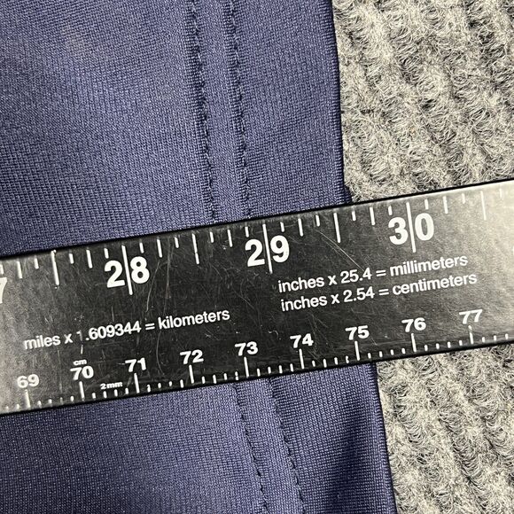 VTG Starter Jacket Athletic Track Mens XL(46/48) Navy Blue White Polyester Retro - Picture 10 of 13